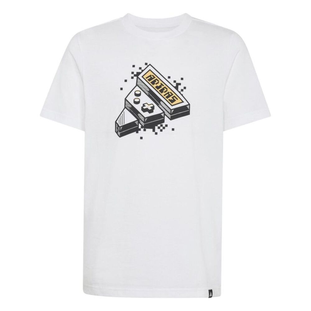 Adidas Childrens/Kids Digital Gaming T-Shirt / White